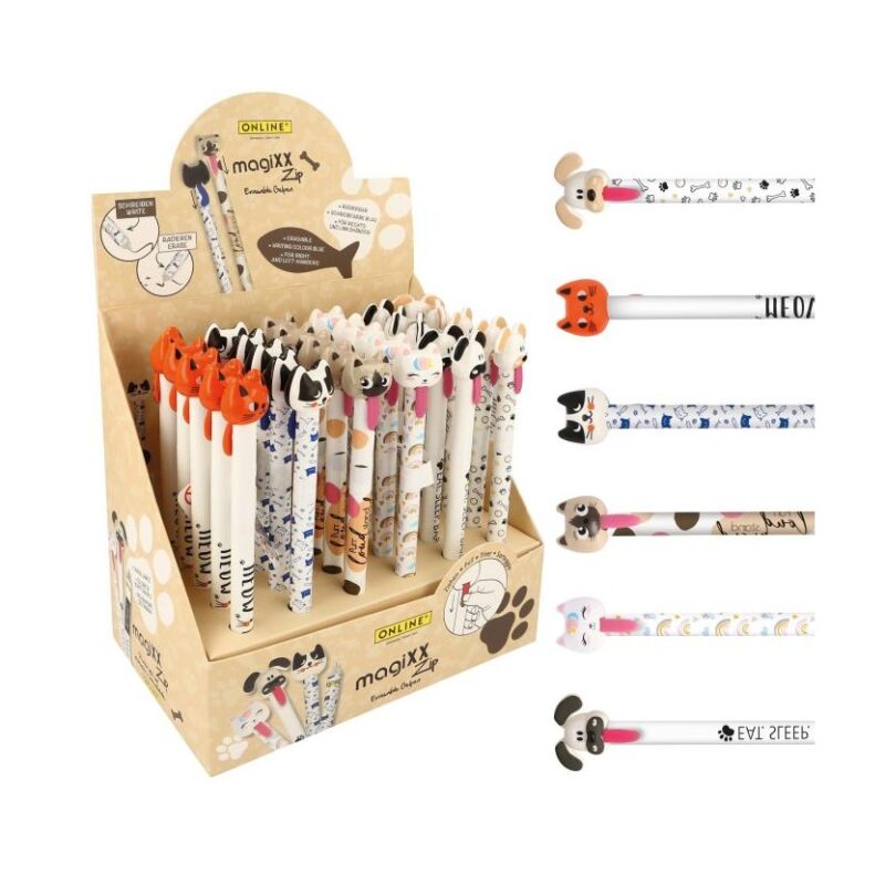 4014421201973-3.jpg ΣΤΥΛΟ GEL MAGIXX ZIP ΜΕ ΜΕΛΑΝΙ ΠΟΥ ΣΒΗΝΕΙ ΚΑΦΕ ΓΑΤΑ